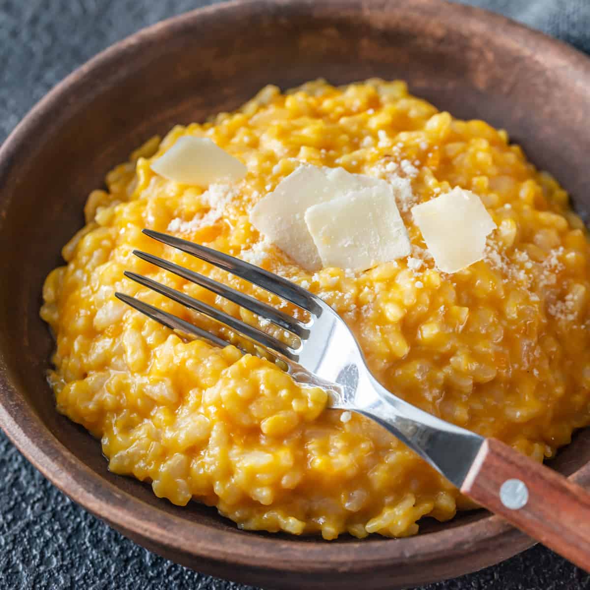 pumpkin risotto recipe roasted fresh Italian parmesan arborio rice white wine traditional