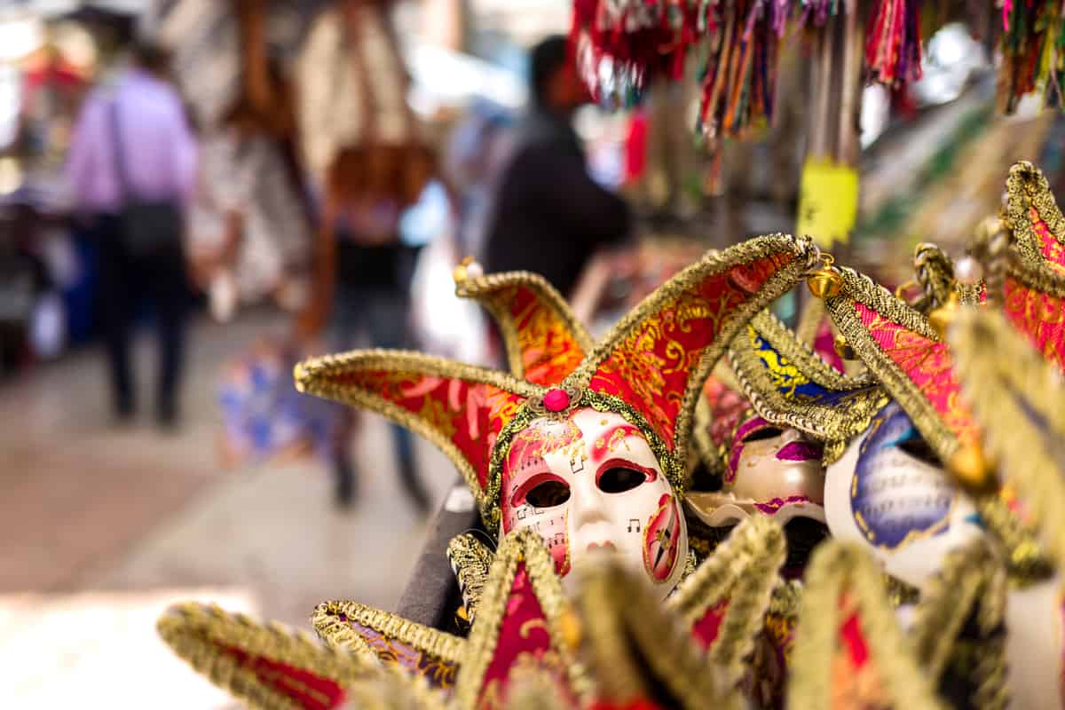 carnival masks in Verona Italy