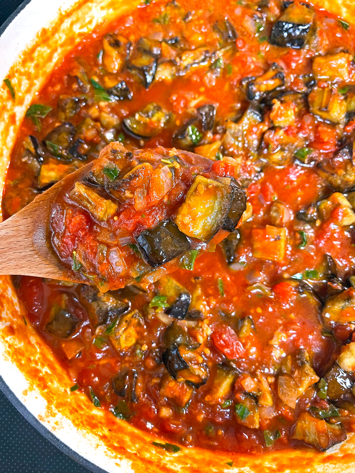 pasta alla norma recipe authentic traditional sicilian eggplant tomato sauce garlic basil ricotta salata italian
