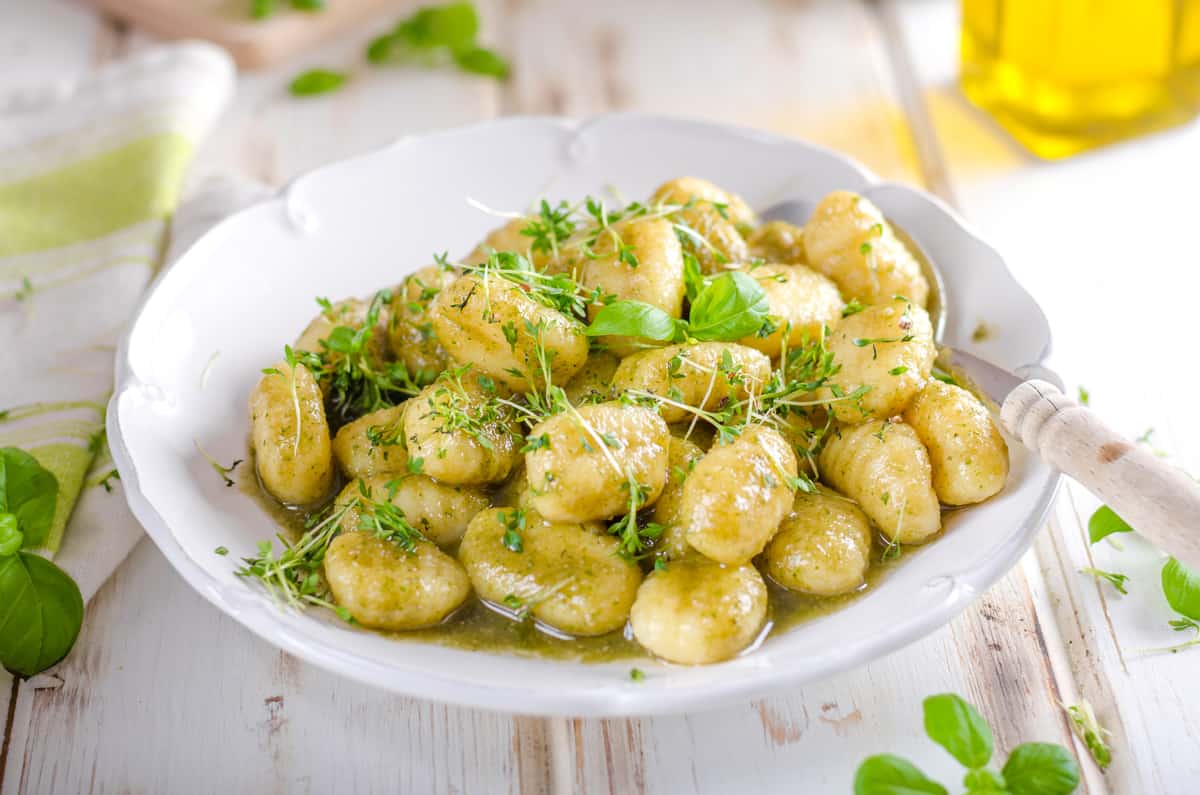 Pesto gnocchi