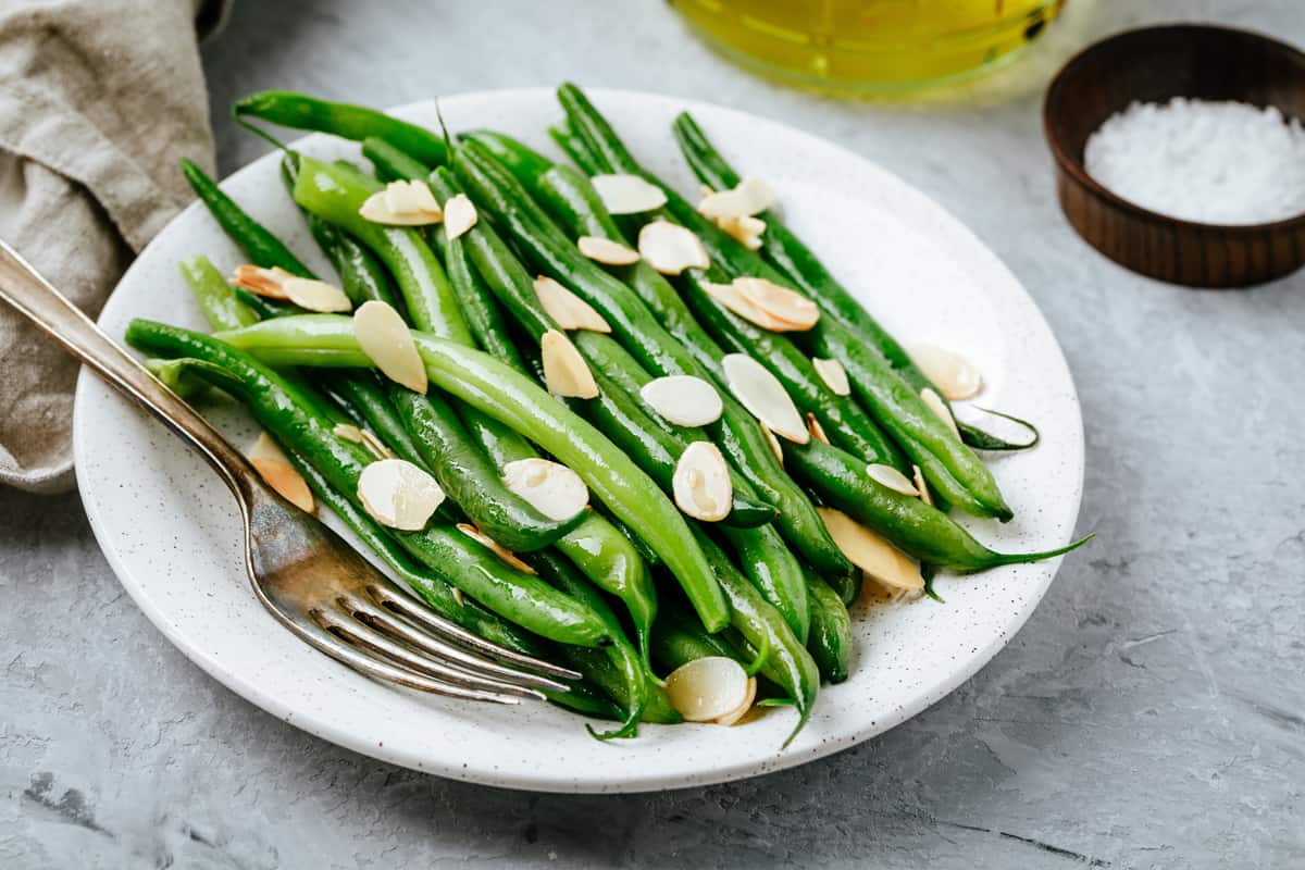 green beans almondine recipe traditional french haricots verts amandine authentic lemon butter
