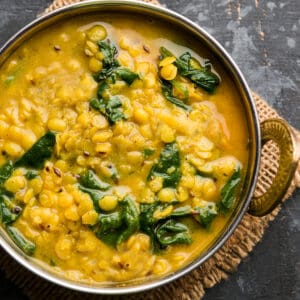 dal palak recipe indian lentil and spinach curry authentic traditional