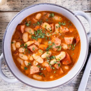 kielbasa and cannellini bean soup sausage white bean italian simple easy