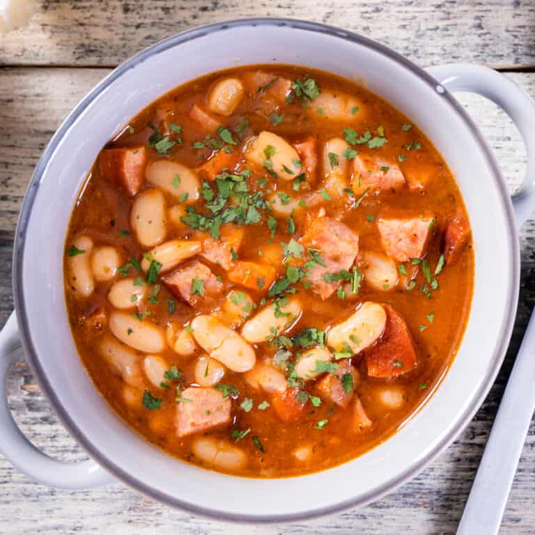 kielbasa and cannellini bean soup sausage white bean italian simple easy