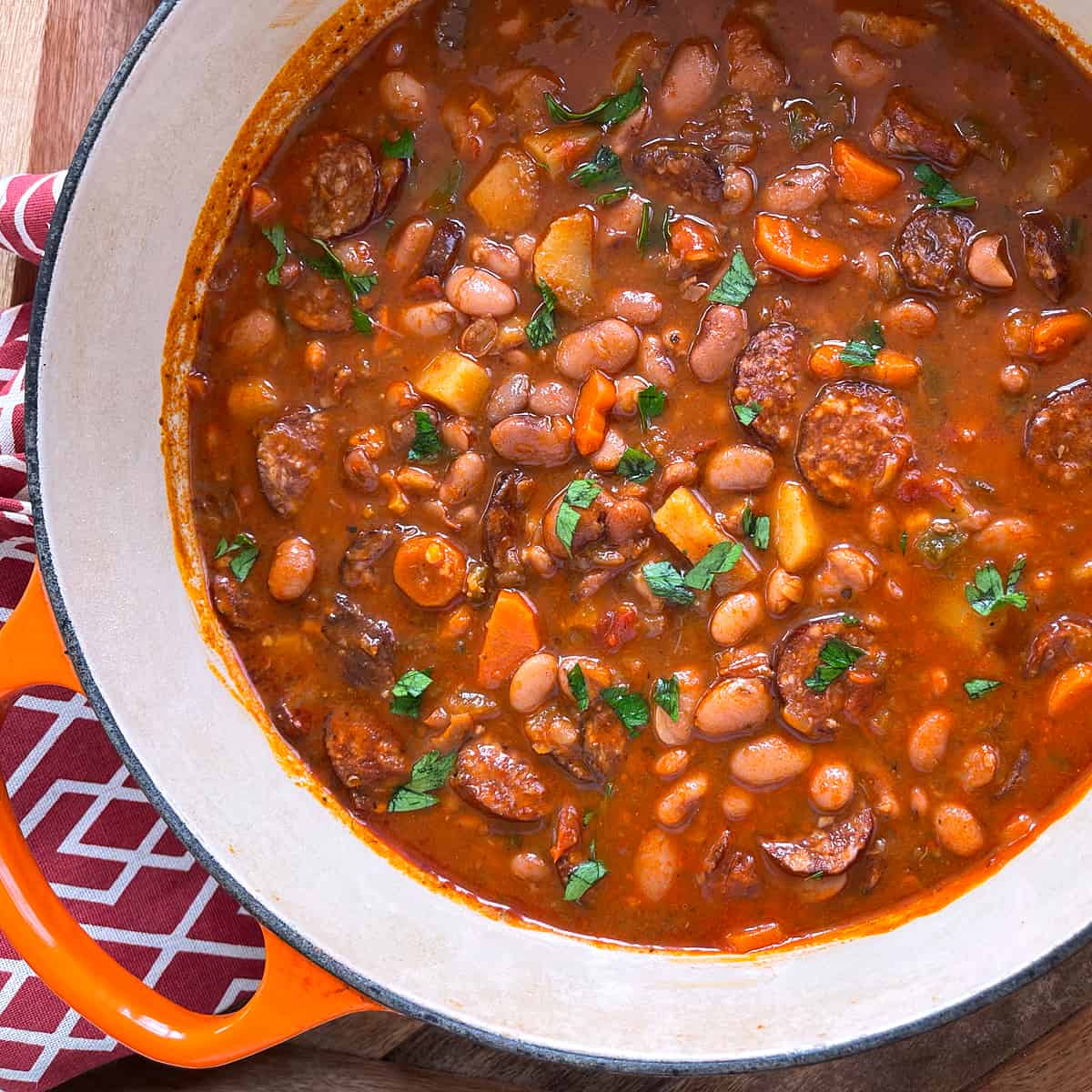 Babgulyás (Hungarian Bean Goulash) - The Daring Gourmet