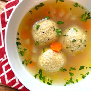 matzo ball soup recipe traditional authentic jewish best schmaltz aneto chicken broth olive oil seltzer fizzy fluffy