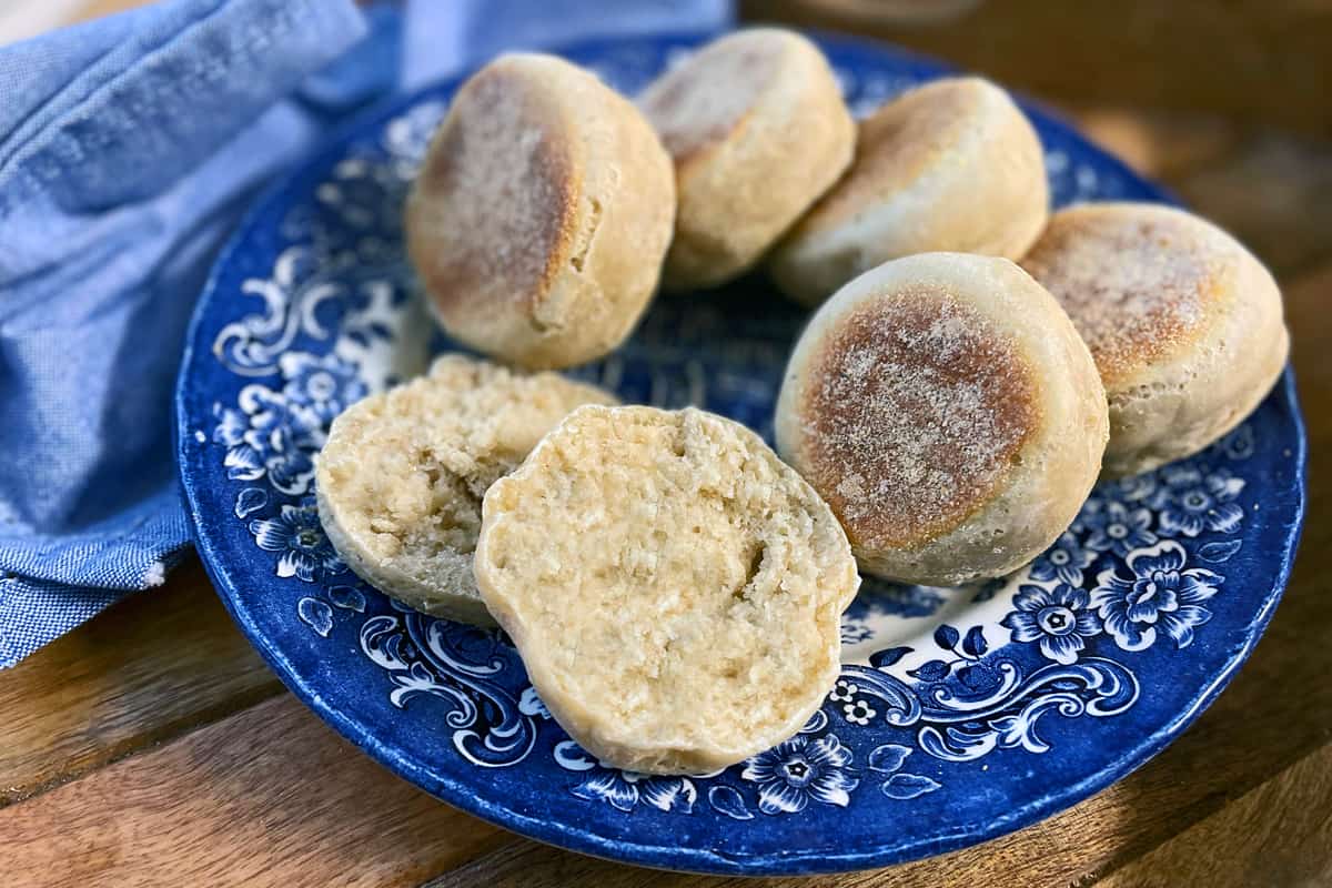 sourdough english muffins recipe best long ferment naturally leavened traditional