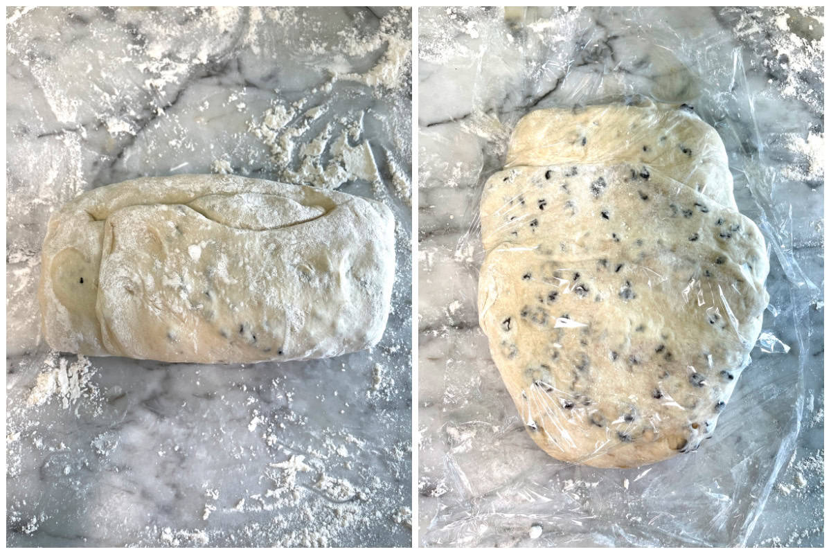rolling out and resting dough