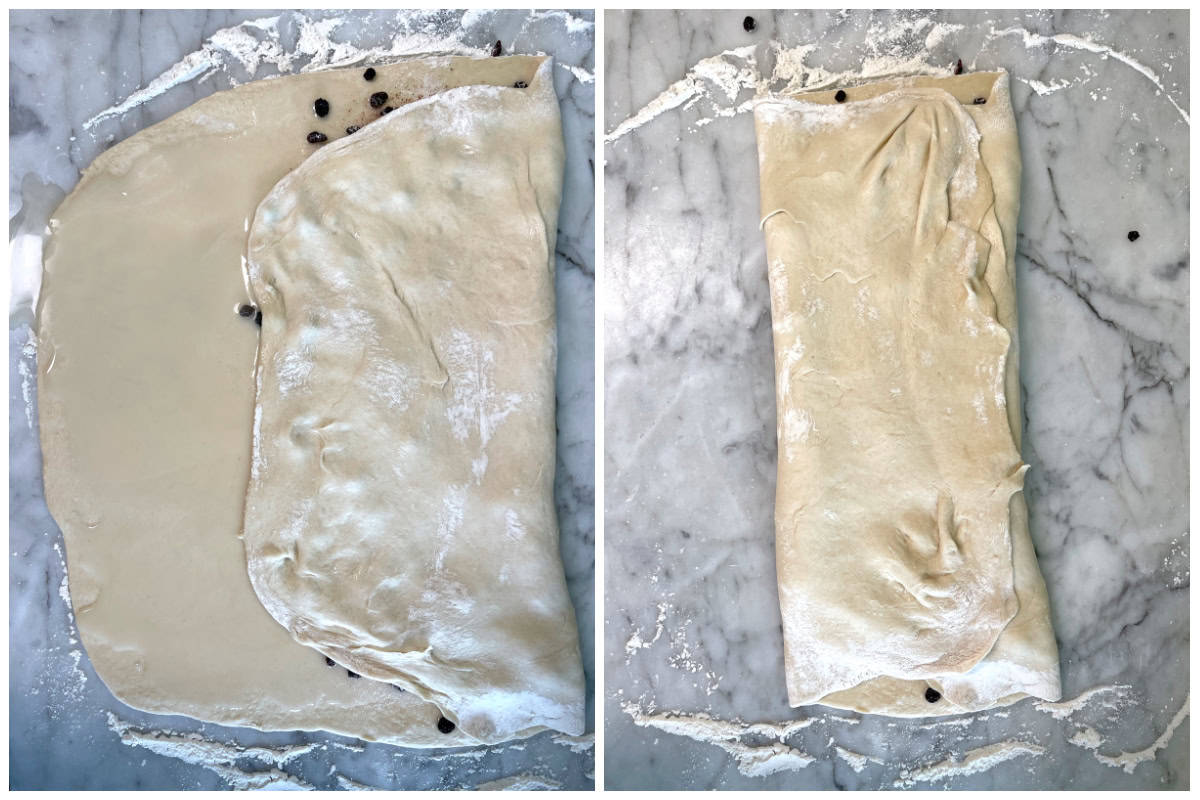 folding the dough