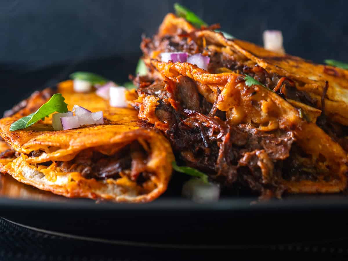 birria tacos recipe adobo sauce paste homemade from scratch best authentic traditional Mexican shredded beef