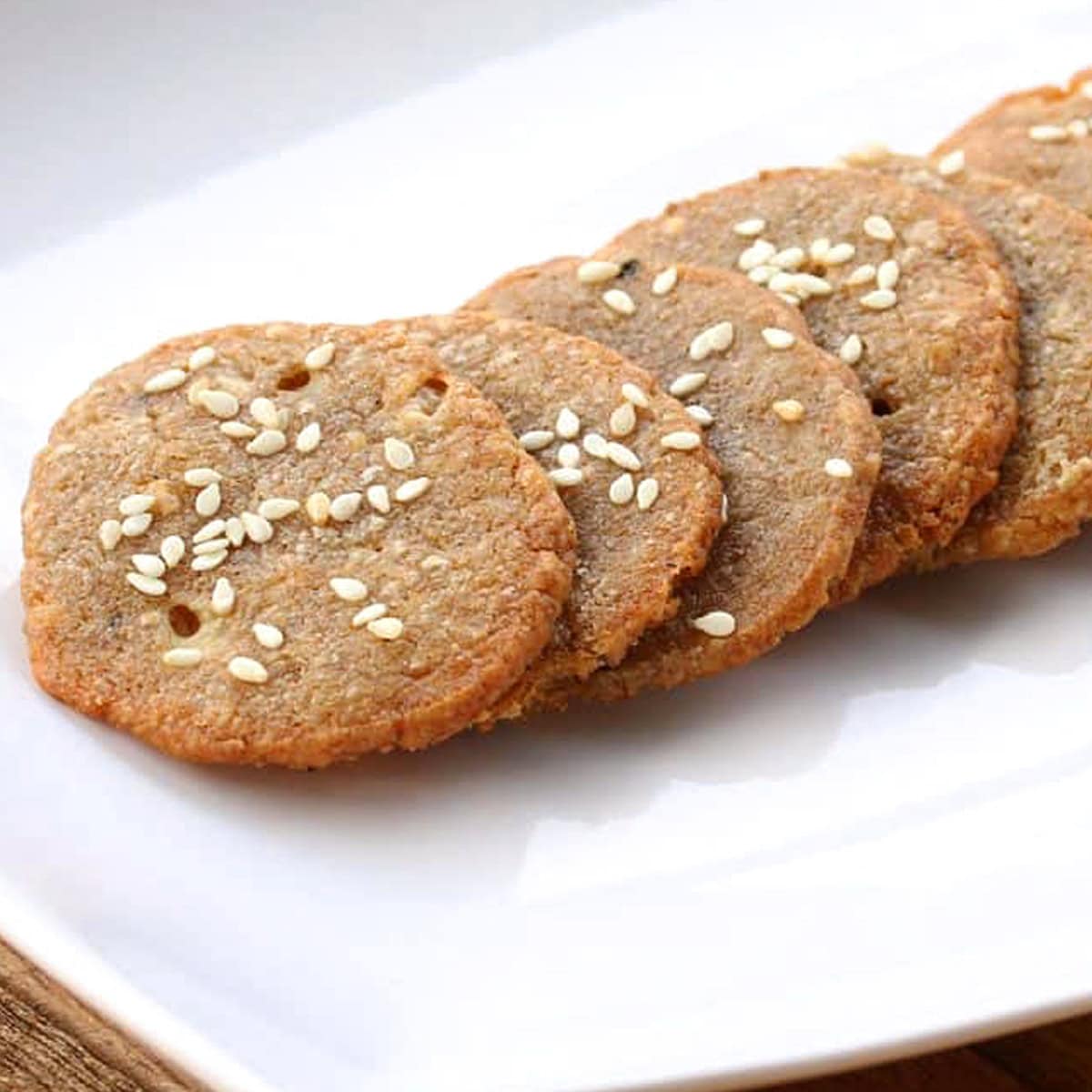 blue cheese crackers recipe whole wheat grain healthy easy homemade butter sesame
