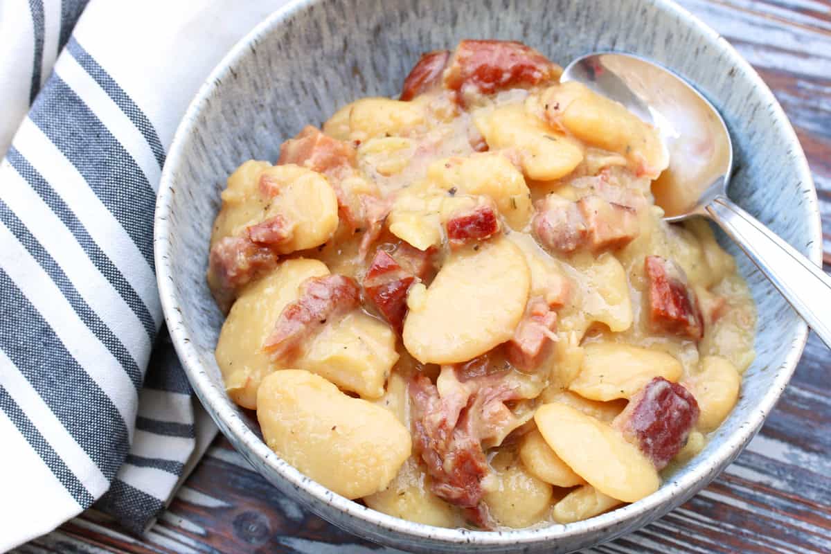 butter beans recipe traditional southern lima bacon smoked ham hock comfort food