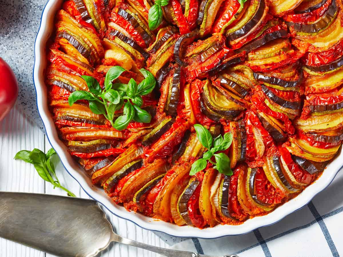 ratatouille recipe spiral presentation