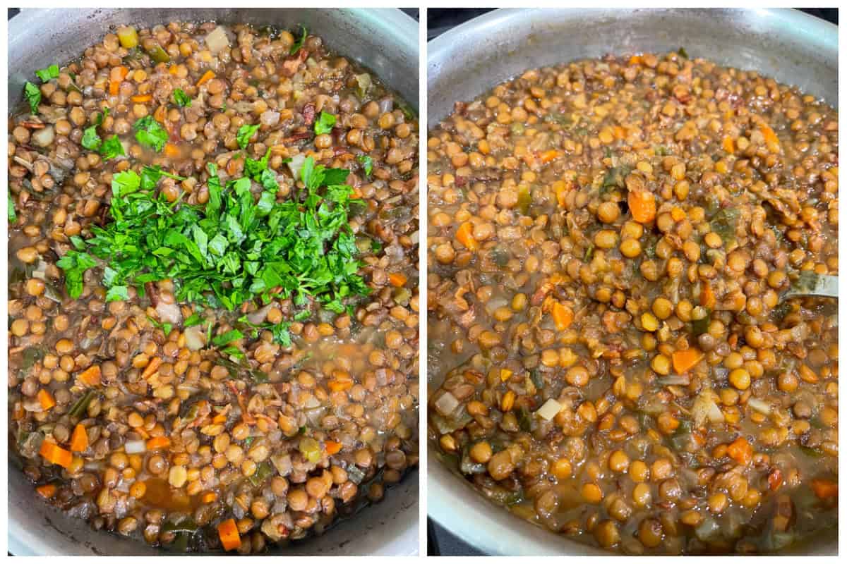 german lentils recipe linsen mit spätzle rezept süß saure sweet sour traditional authentic 