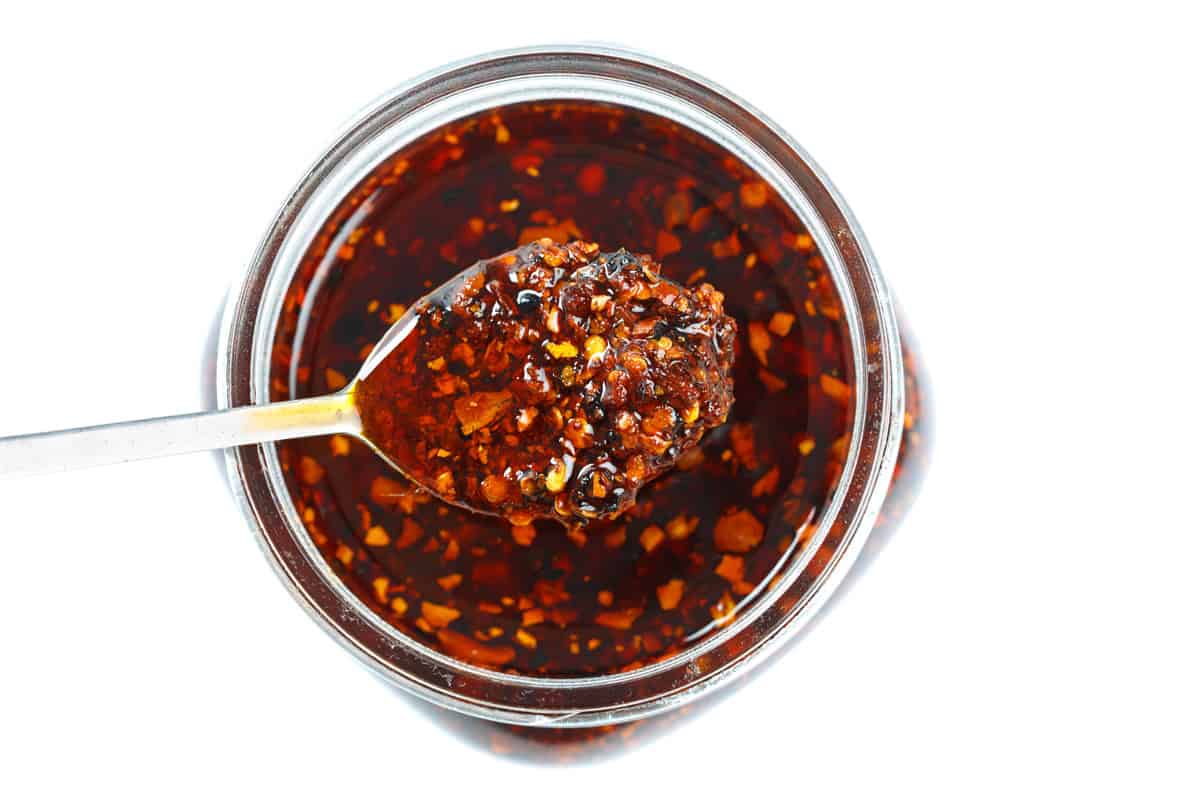 chili oil recipe homemade how to make hot chinese red pepper flakes szechewuan szechuan sichuan asian condiment dipping star anise