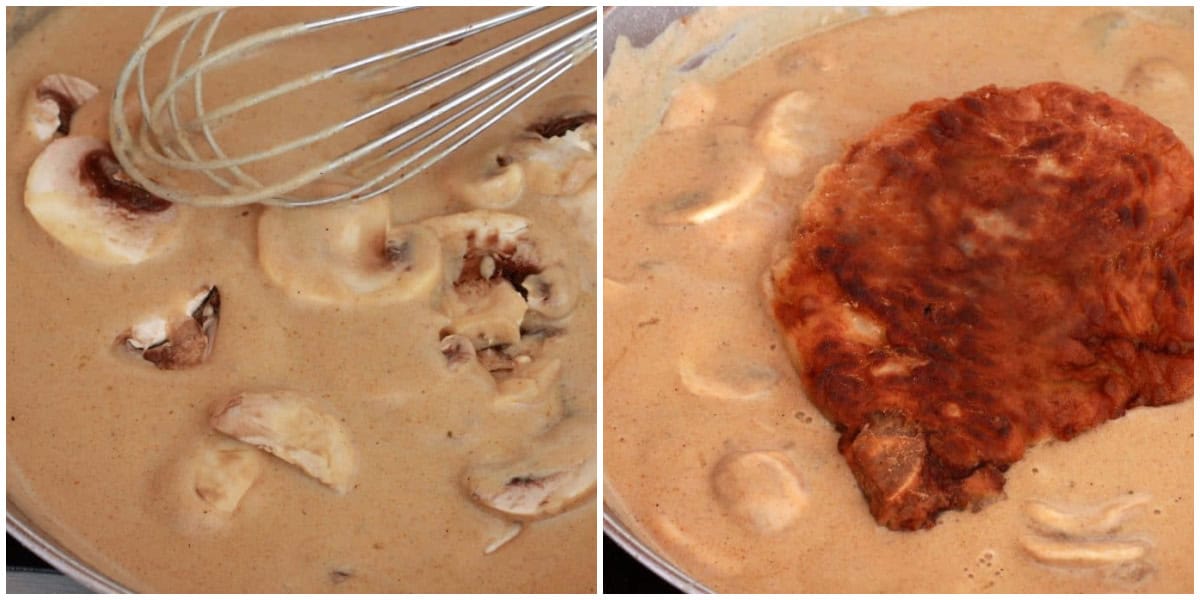 german pork chops recipe creamy mushroom gravy hunter's jaegersosse gravy sauce