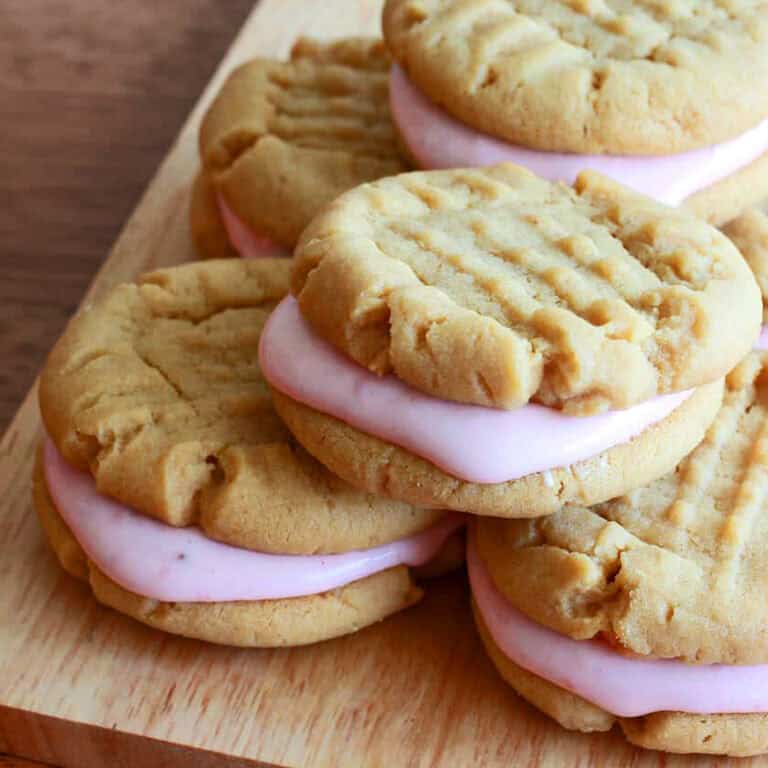peanut butter and jelly sandwich cookies recipe strawberry jam cream cheese marshmallow filling