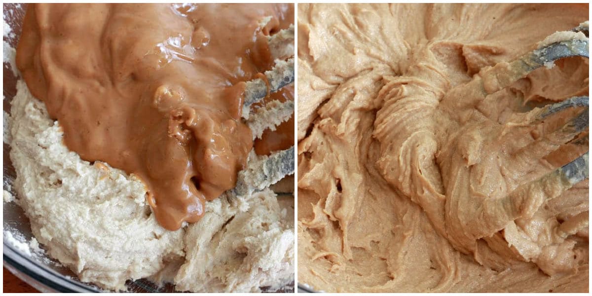 adding peanut butter