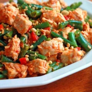yam tua poo recipe thai chicken bean salad coconut