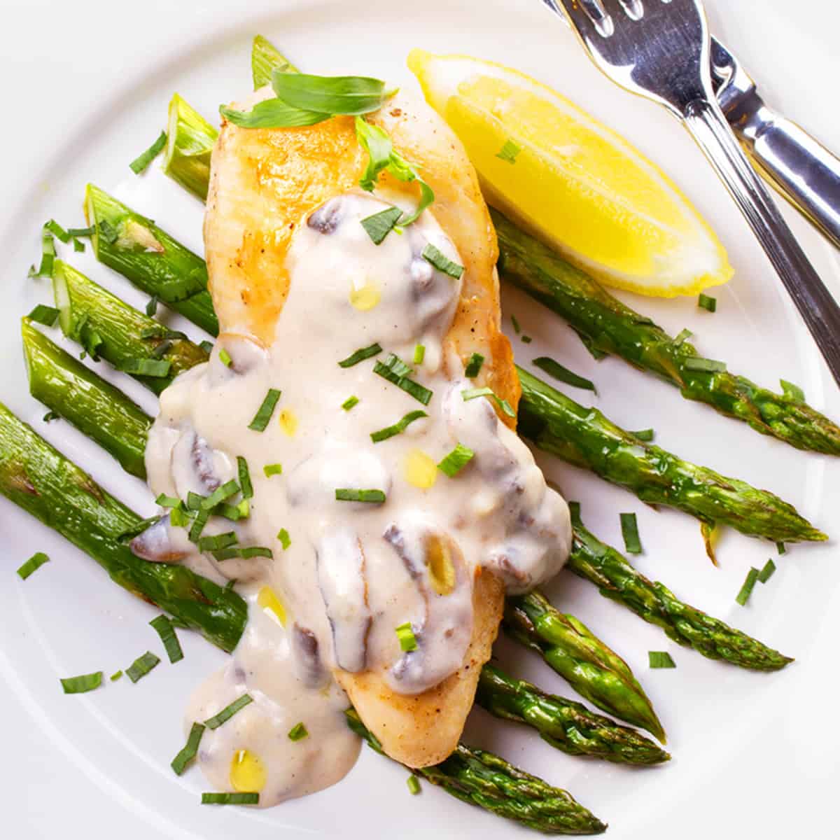 chicken with creamy mushroom sauce recipe best garlic parmesan white wine gourmet restaurant quality