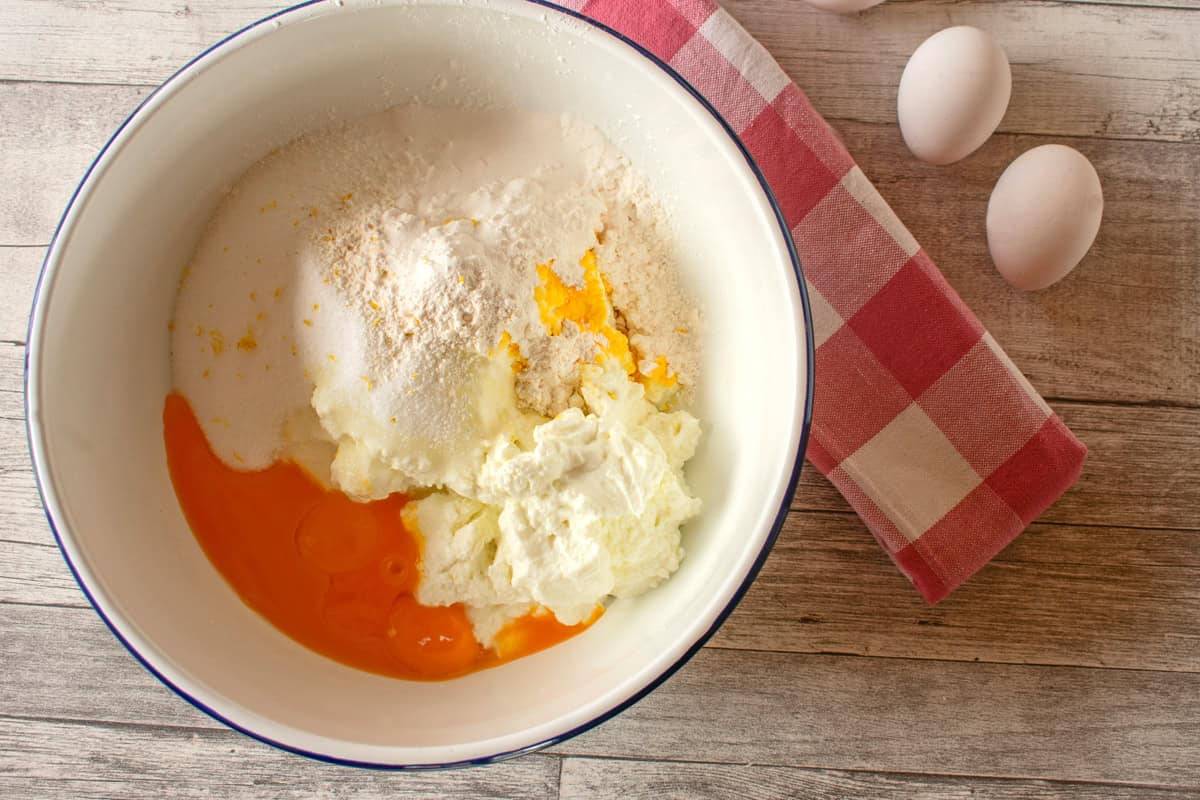 ingredients for the filling in a large mixing bowl