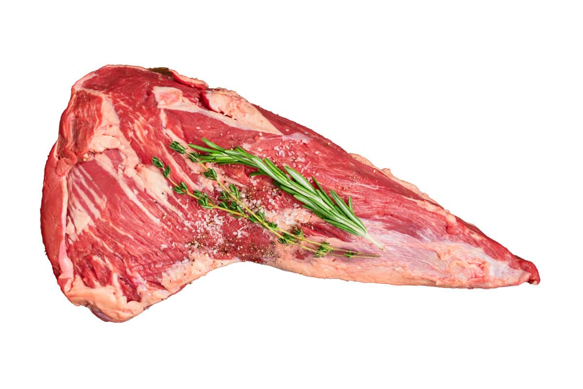 fresh raw tri tip roast