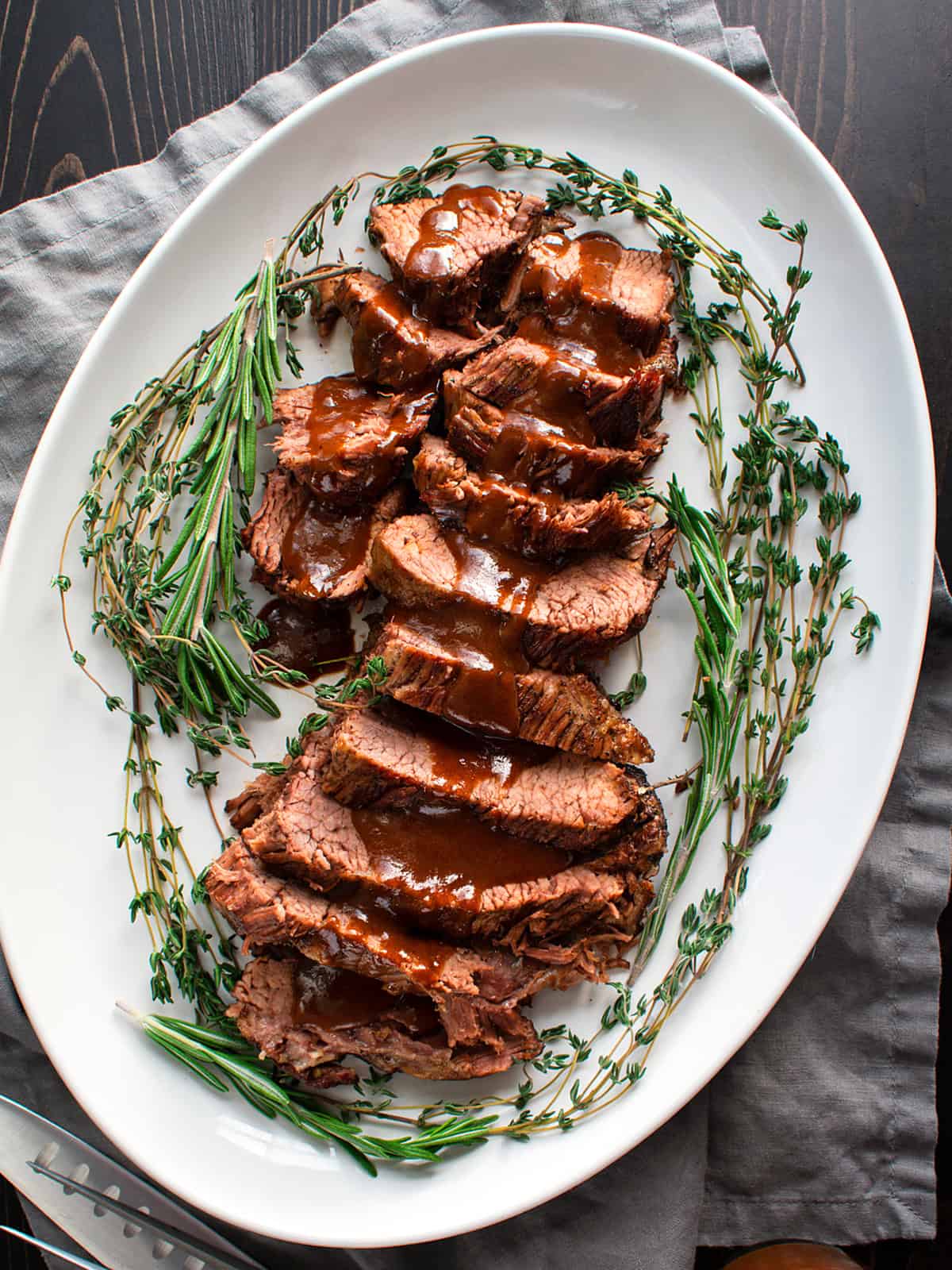 tri tip roast recipe best braised easy gravy red wine glaze gourmet