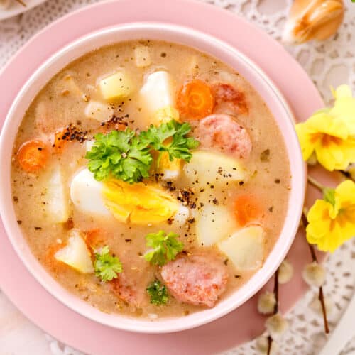 Żurek (Polish Sour Rye Soup) - The Daring Gourmet