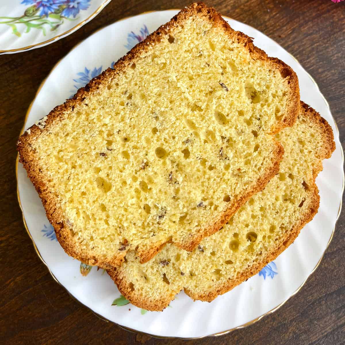 seed cake recipe traditional english authentic british caraway seeds comfits victorian lemon vanilla teacake afternoon tea