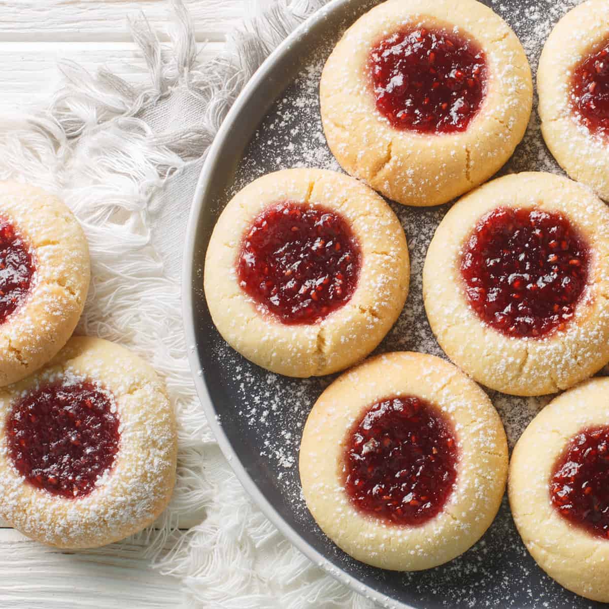 engelsaugen recipe german thumbprint cookies rezept raspberry jam red currant jelly christmas holidays