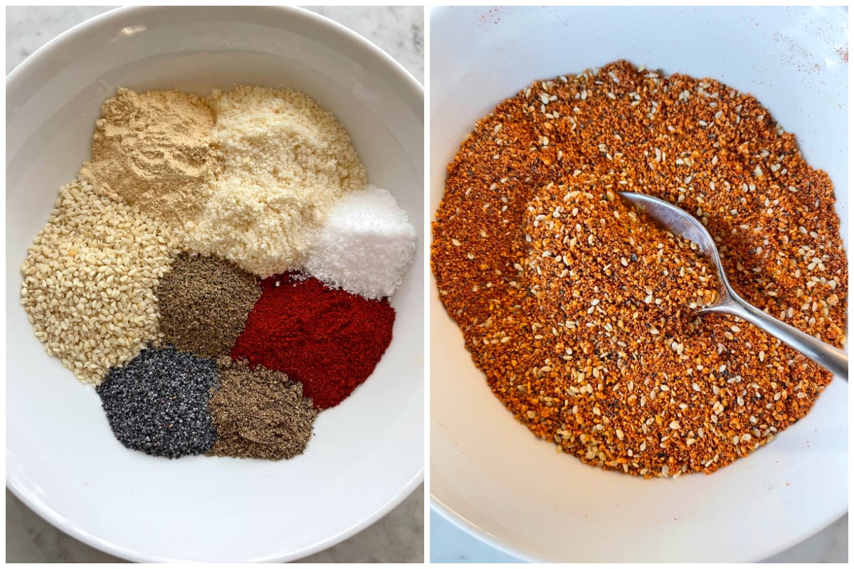 salad supreme seasoning recipe copycat mccormick's parmesan cheese romano poppy seeds sesame paprika