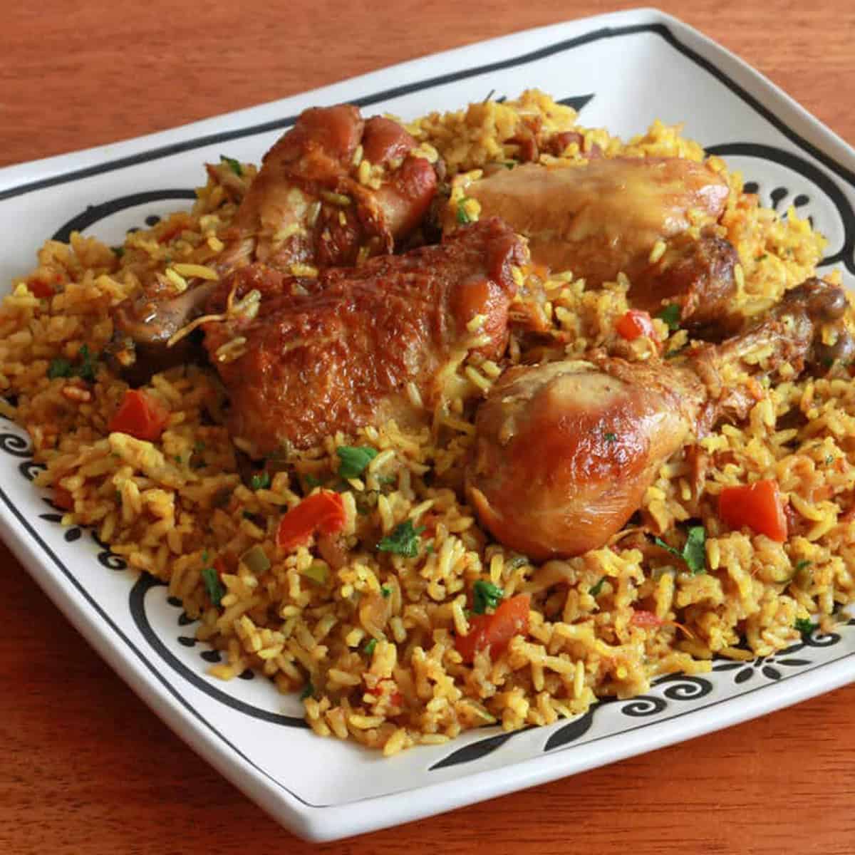 chicken machboos recipe majboos authentic traditional bahraini chicken rice national dish of bahrain middle eastern 
