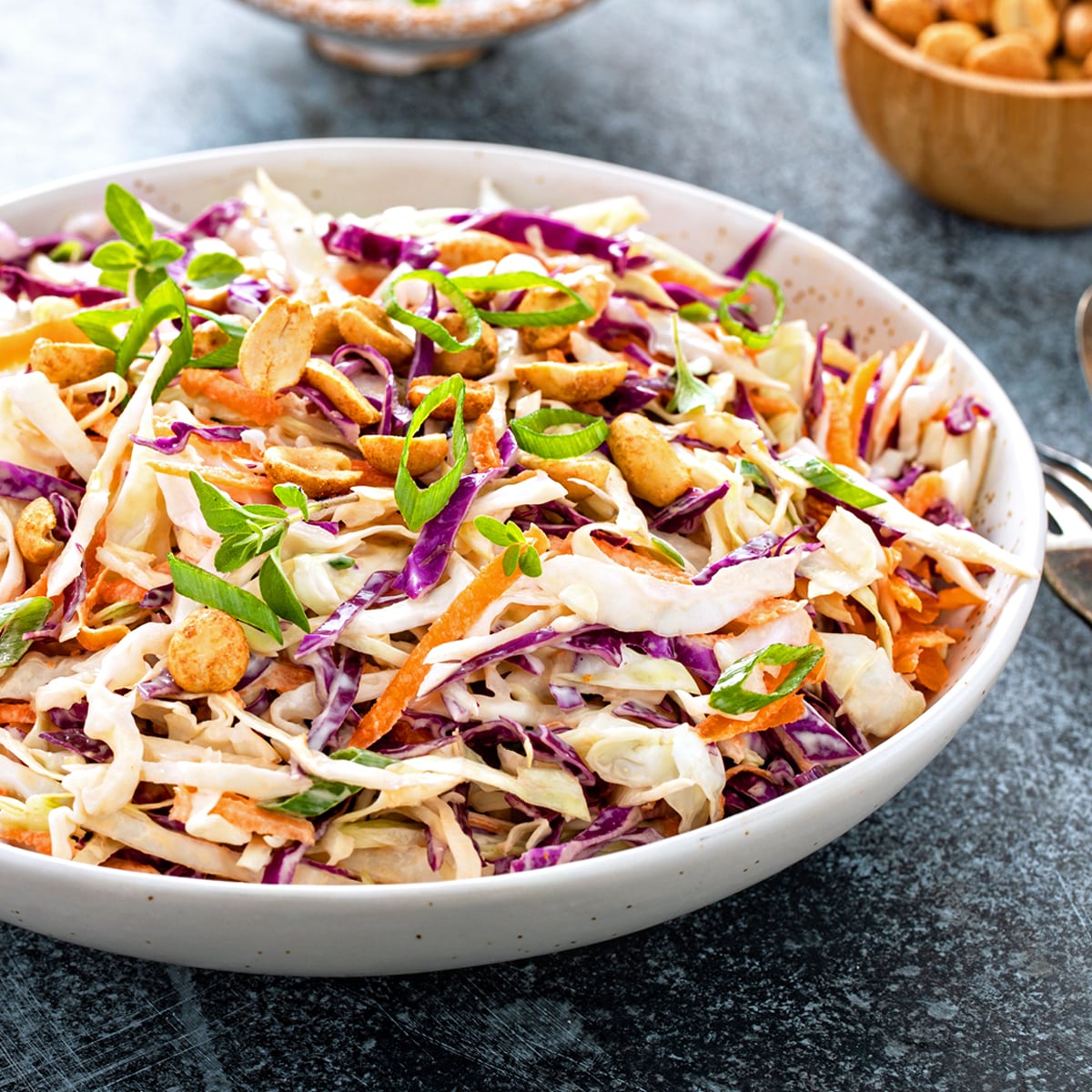 asian slaw recipe best coleslaw dressing sesame oil soy sauce crunchy easy restaurant creamy mayonnaise