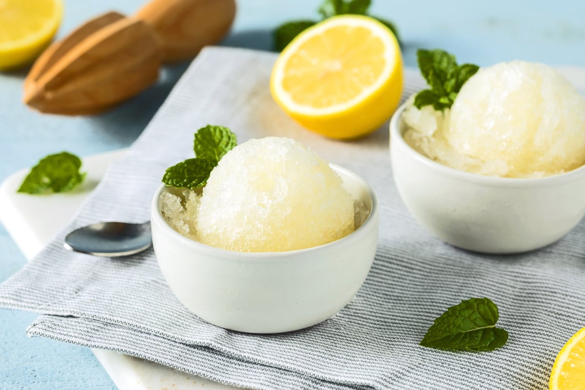 granita al limone recipe traditional authentic sicilian lemon granitas sicily italy fresh juice