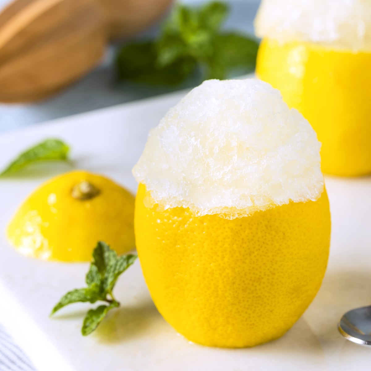granita al limone recipe traditional authentic sicilian lemon granitas sicily italy fresh juice