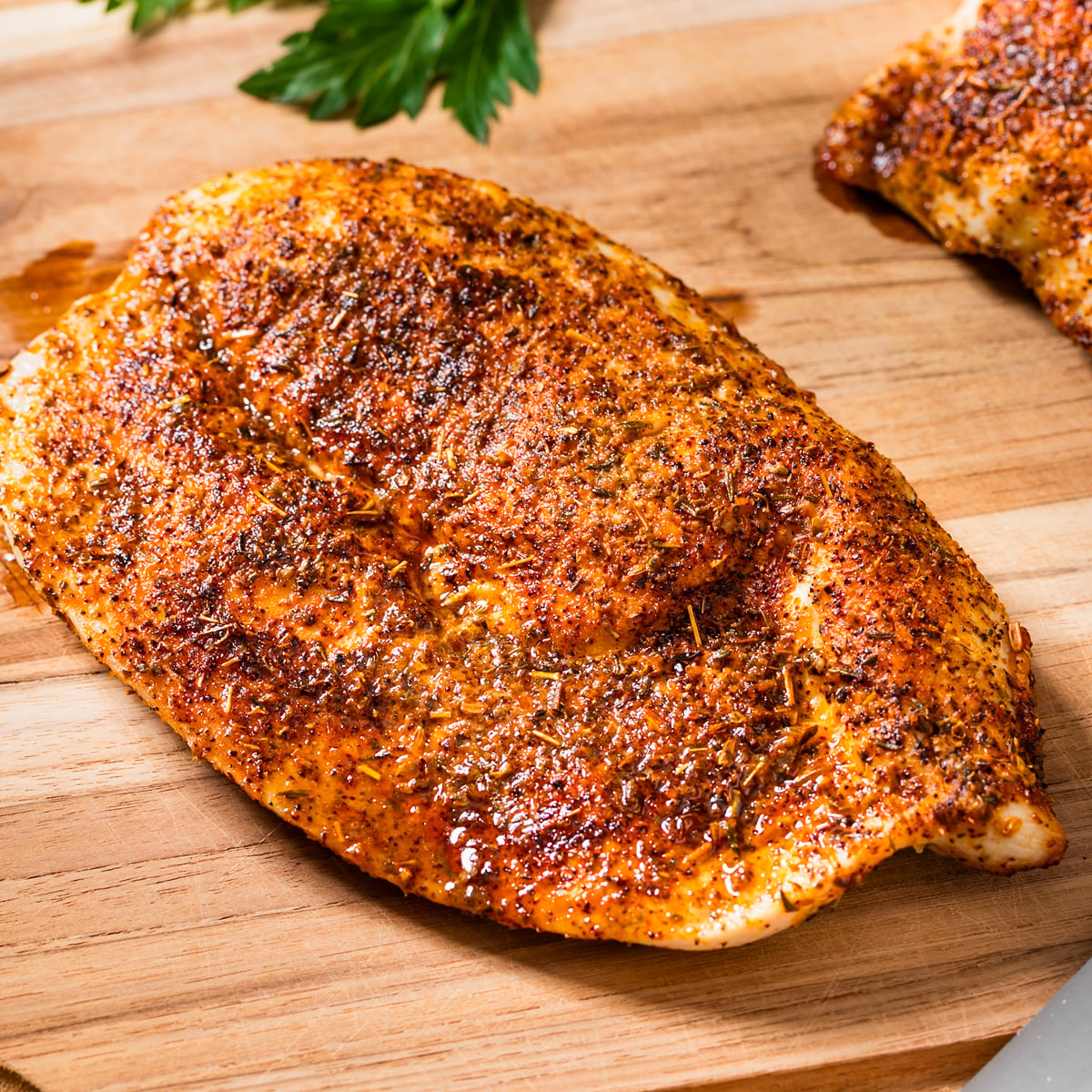 cajun chicken recipe blackened breast homemade seasoning blend easy quick fast weeknight pan fried oven baked