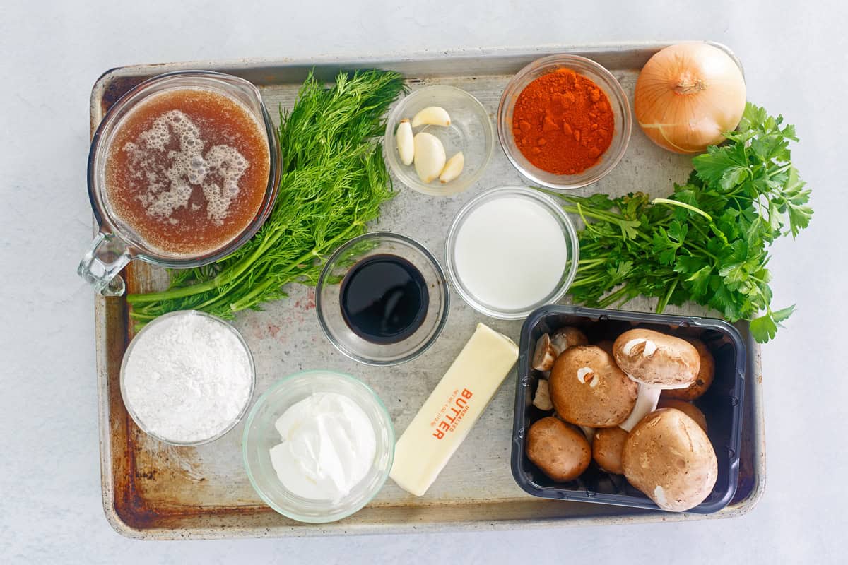 hungarian mushroom soup recipe ingredients