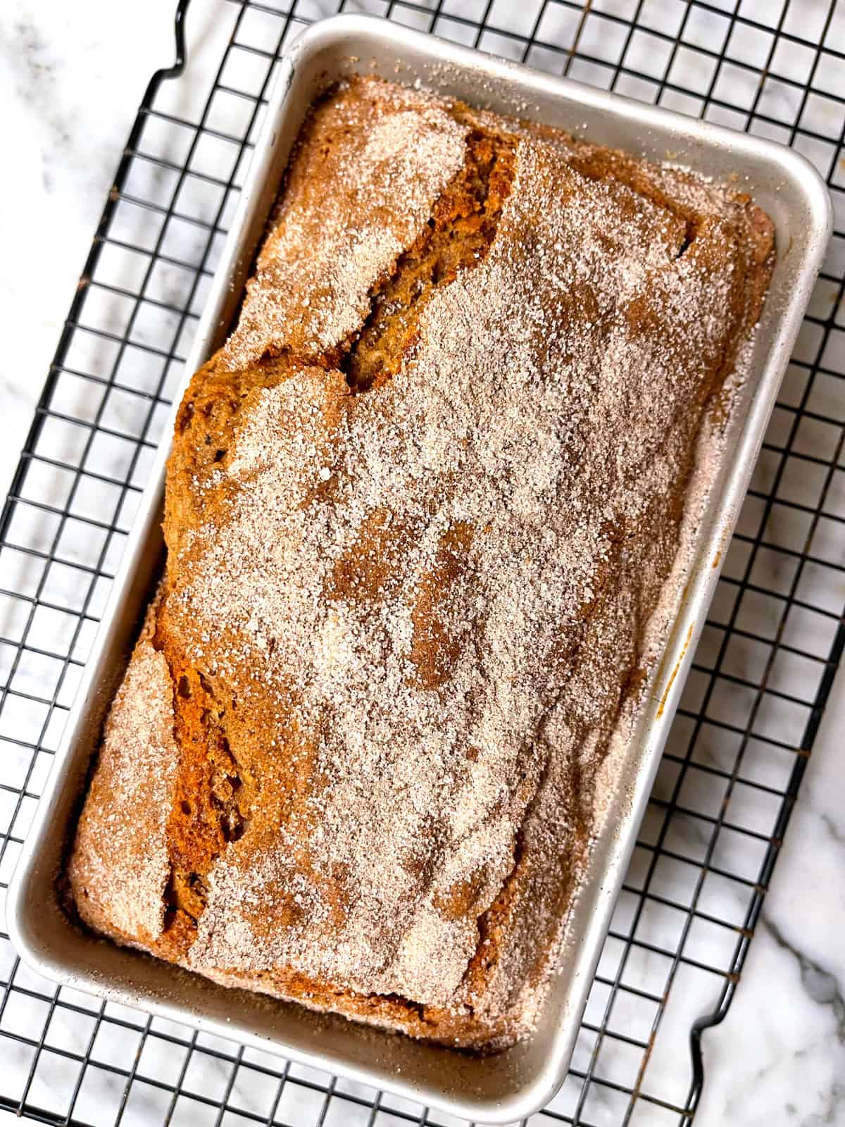 applesauce bread recipe loaf cake apple cider juice cinnamon nutmeg spice moist tender best easy