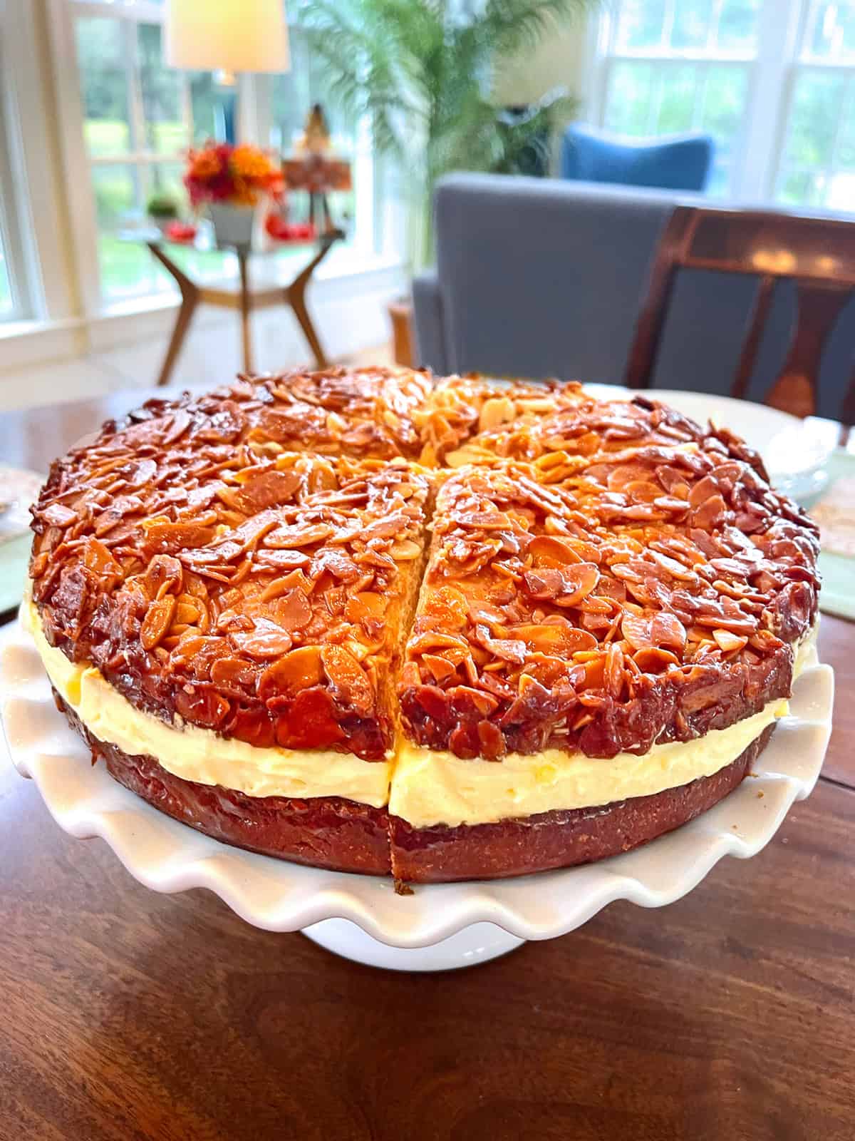 bee sting cake recipe authentic german bienenstich rezept honey almonds vanilla pudding filling traditional