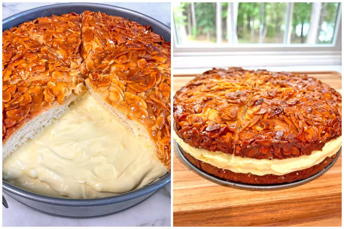 bee sting cake recipe authentic german bienenstich rezept honey almonds vanilla pudding filling traditional