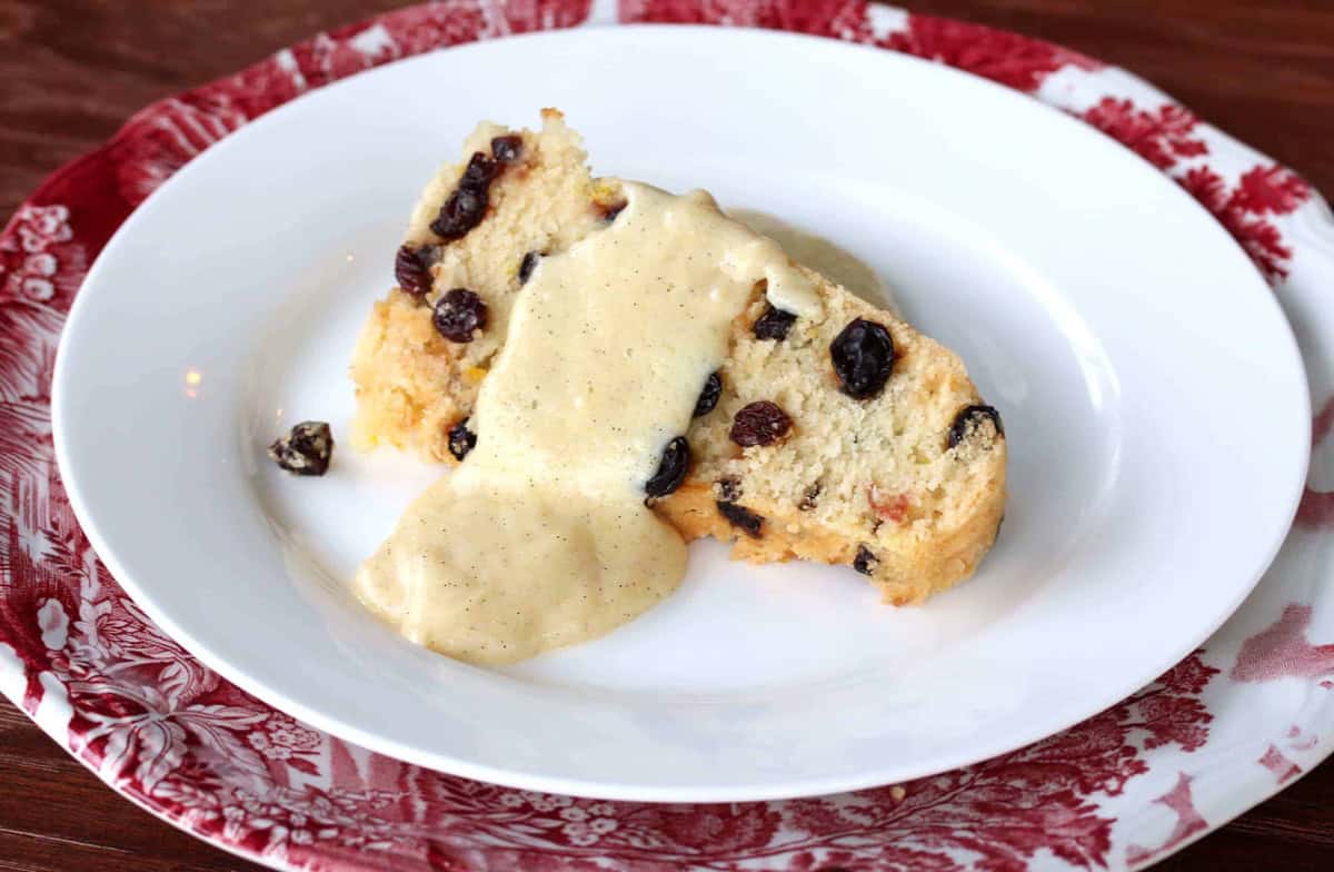 spotted dick with creme anglaise recipe